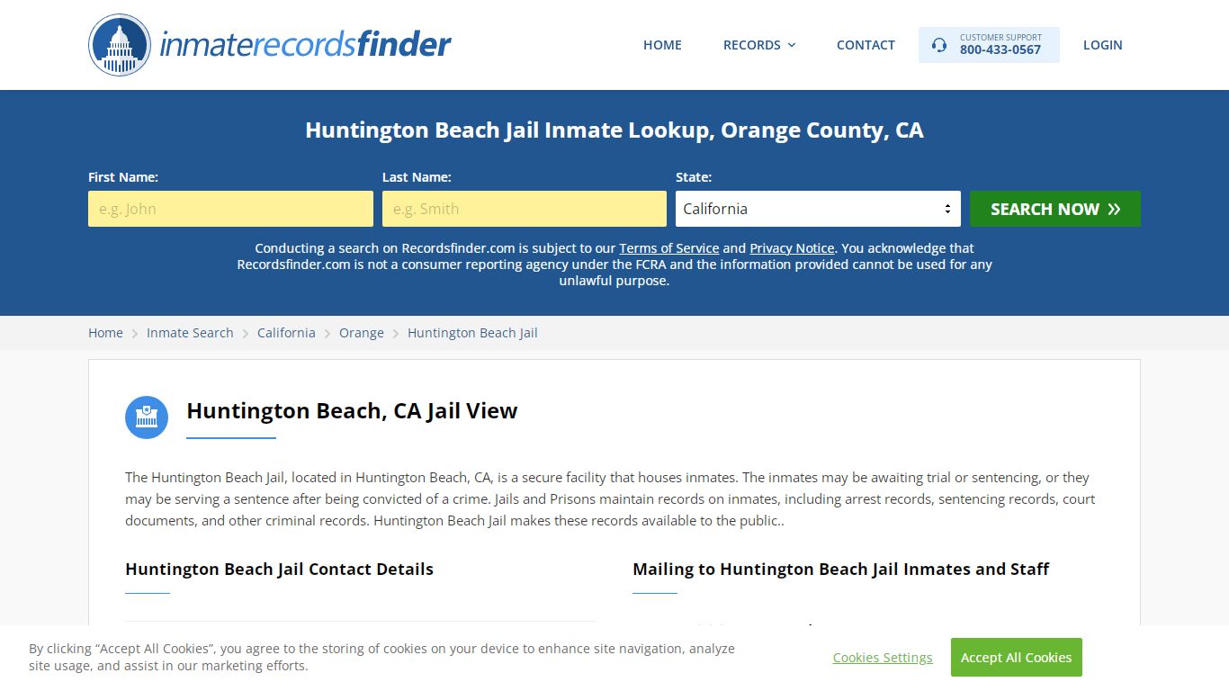 Huntington Beach Jail Roster & Inmate Search, Orange ...